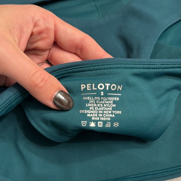 NWT Peloton Cadent High Neck Racerback Bra Teal - Picture 5 of 5
